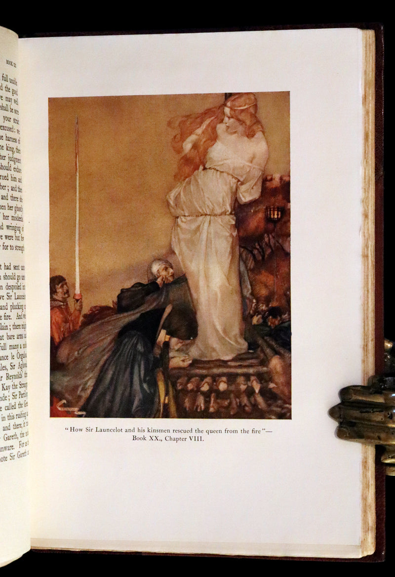1920 Rare Book set - Le Morte Darthur, The History of King Arthur and of His Noble Knights of the Round Table.