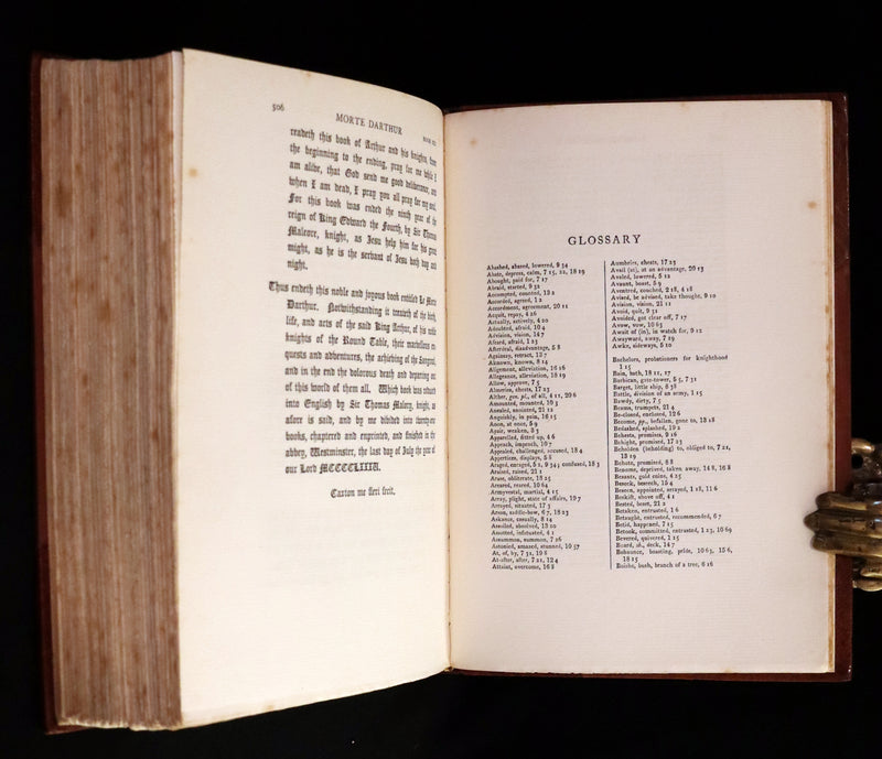 1920 Rare Book set - Le Morte Darthur, The History of King Arthur and of His Noble Knights of the Round Table.