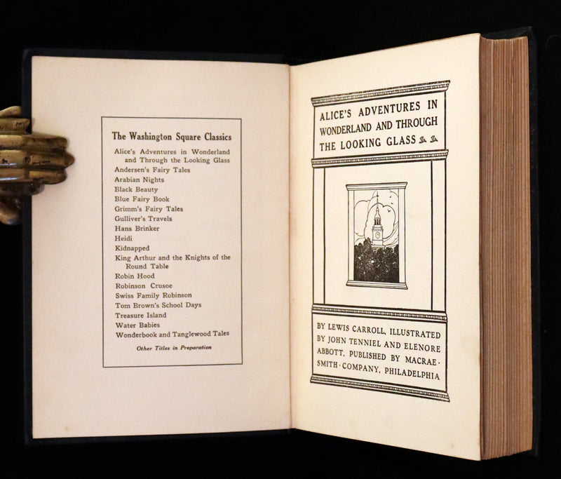 1925 Rare Edition - Alice's Adventures In Wonderland and Through The Looking-Glass illustrated by Eleonore Abbott.