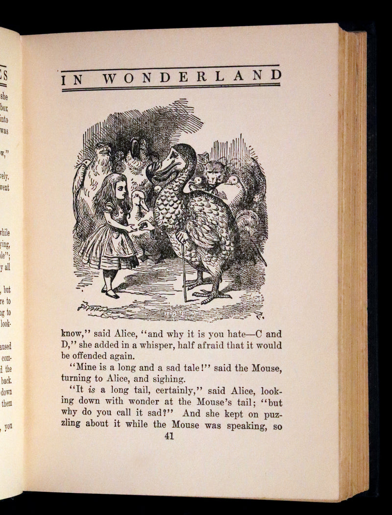 1925 Rare Edition - Alice's Adventures In Wonderland and Through The Looking-Glass illustrated by Eleonore Abbott.
