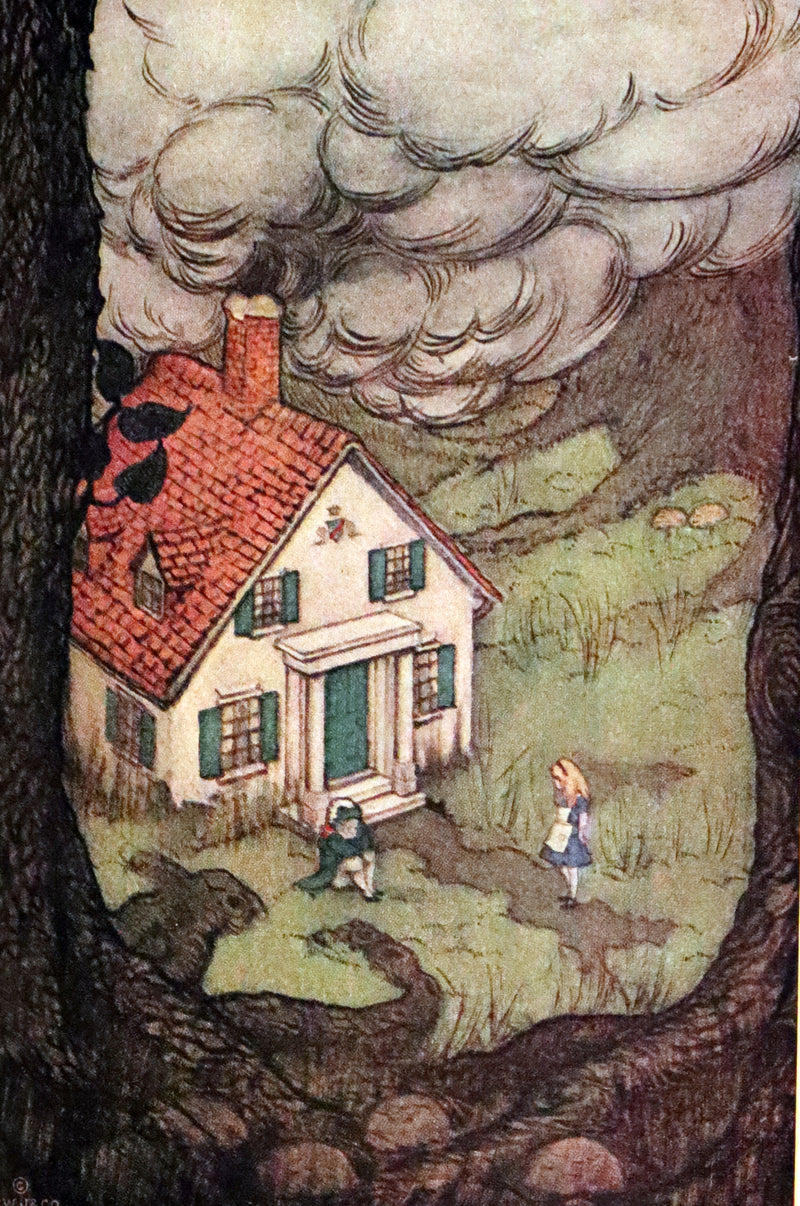 1925 Rare Edition - Alice's Adventures In Wonderland and Through The Looking-Glass illustrated by Eleonore Abbott.