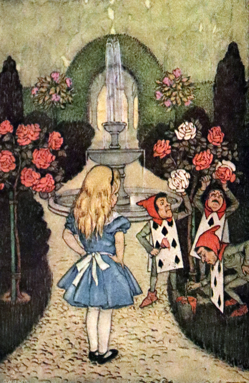 1925 Rare Edition - Alice's Adventures In Wonderland and Through The Looking-Glass illustrated by Eleonore Abbott.