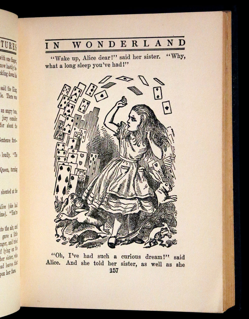 1925 Rare Edition - Alice's Adventures In Wonderland and Through The Looking-Glass illustrated by Eleonore Abbott.