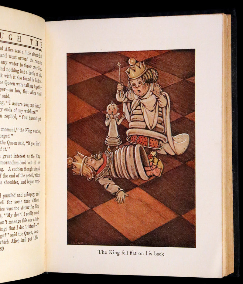 1925 Rare Edition - Alice's Adventures In Wonderland and Through The Looking-Glass illustrated by Eleonore Abbott.