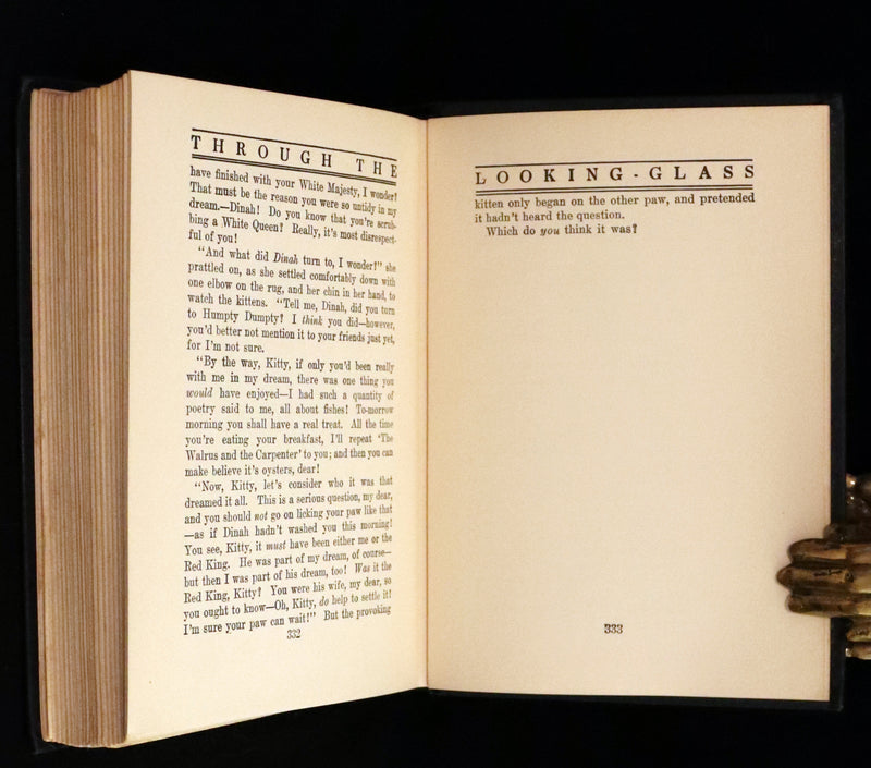 1925 Rare Edition - Alice's Adventures In Wonderland and Through The Looking-Glass illustrated by Eleonore Abbott.