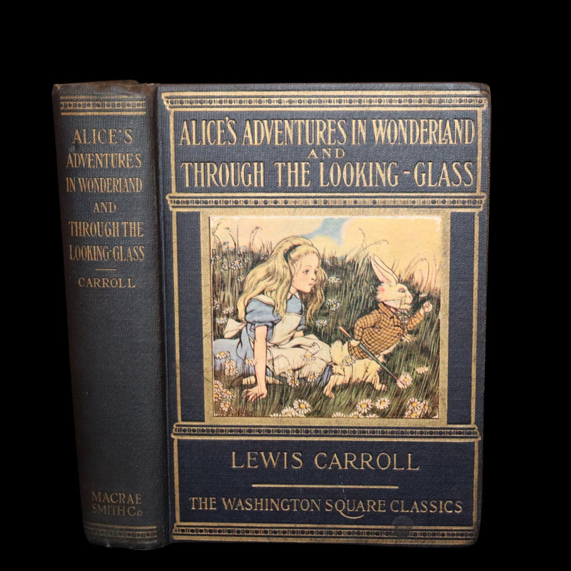 1925 Rare Edition - Alice's Adventures In Wonderland and Through The Looking-Glass illustrated by Eleonore Abbott.