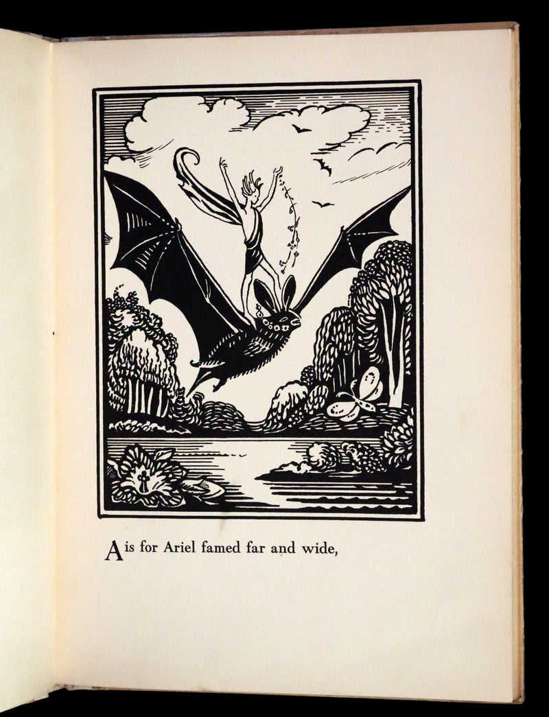1933 Scarce First Edition - The Fairy Alphabet as Used by Merlin illustrated by Elizabeth MacKinstry.