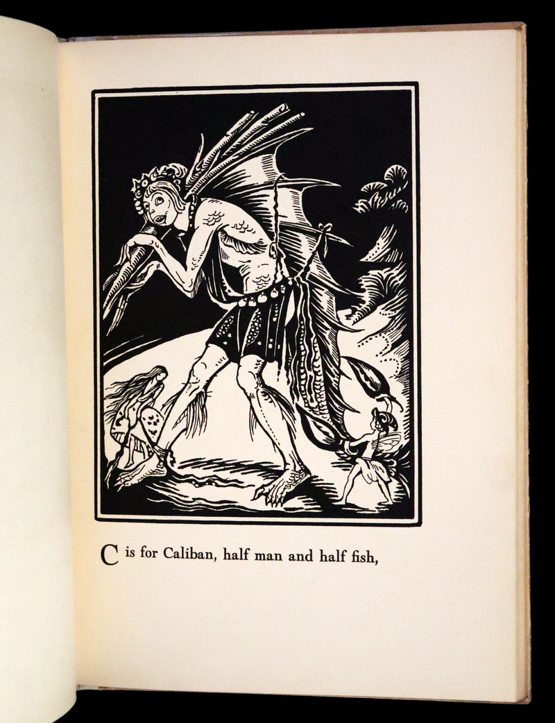 1933 Scarce First Edition - The Fairy Alphabet as Used by Merlin illustrated by Elizabeth MacKinstry.