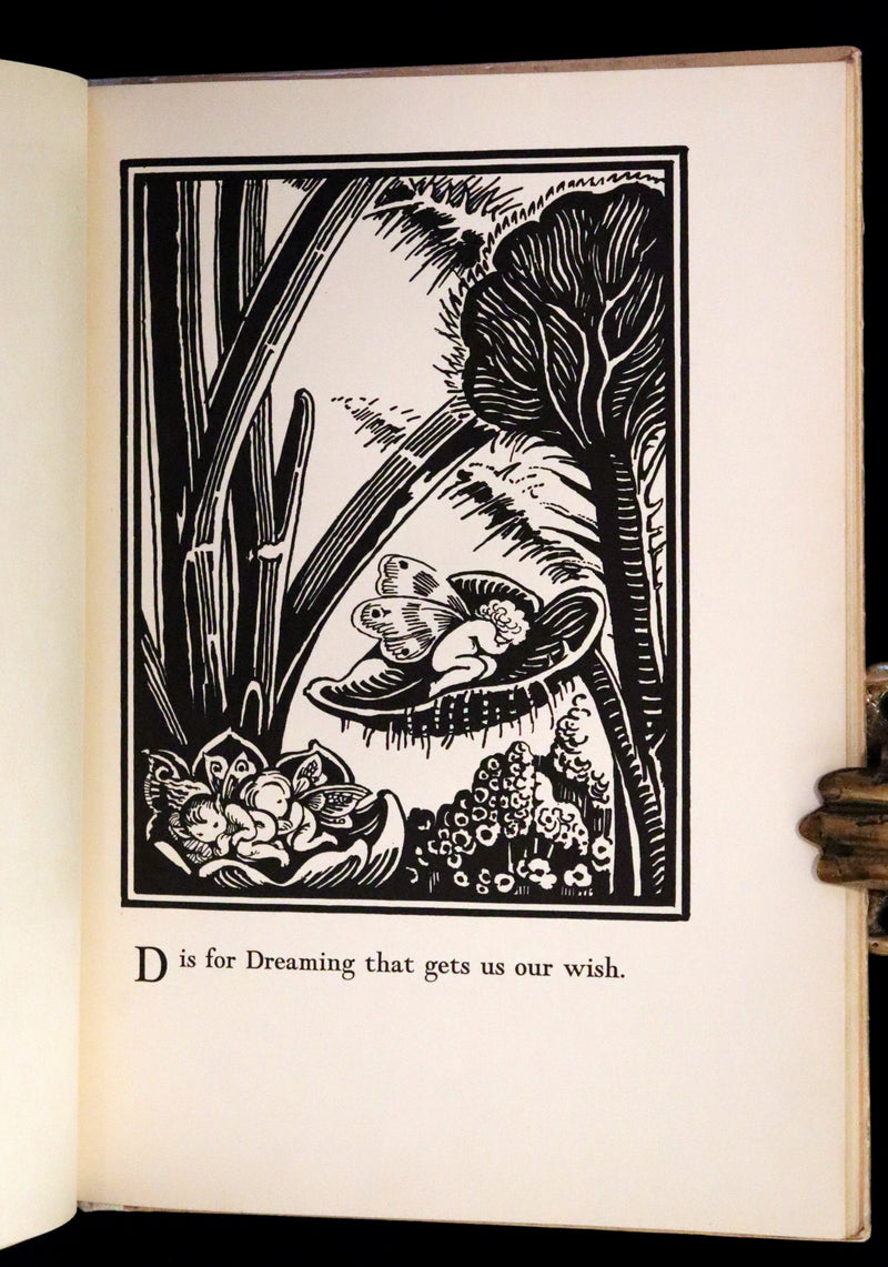 1933 Scarce First Edition - The Fairy Alphabet as Used by Merlin illustrated by Elizabeth MacKinstry.