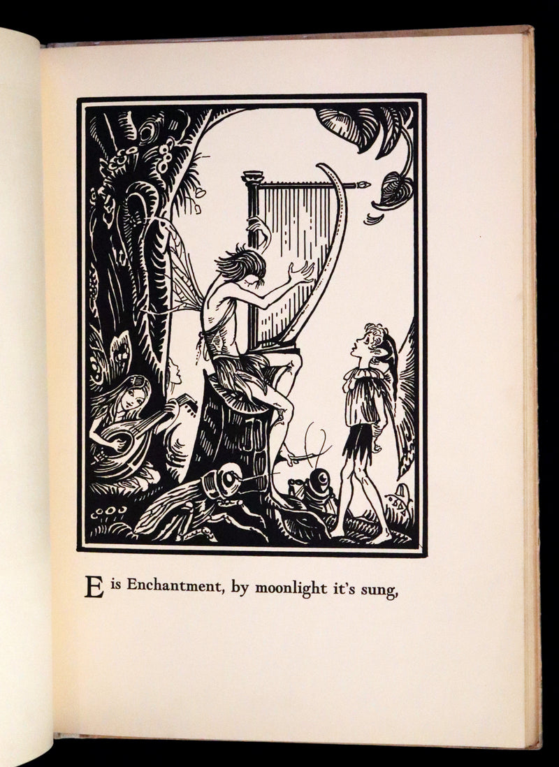 1933 Scarce First Edition - The Fairy Alphabet as Used by Merlin illustrated by Elizabeth MacKinstry.