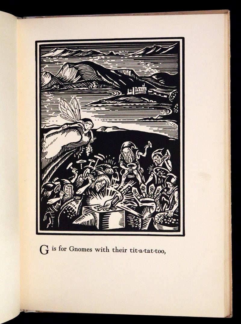 1933 Scarce First Edition - The Fairy Alphabet as Used by Merlin illustrated by Elizabeth MacKinstry.
