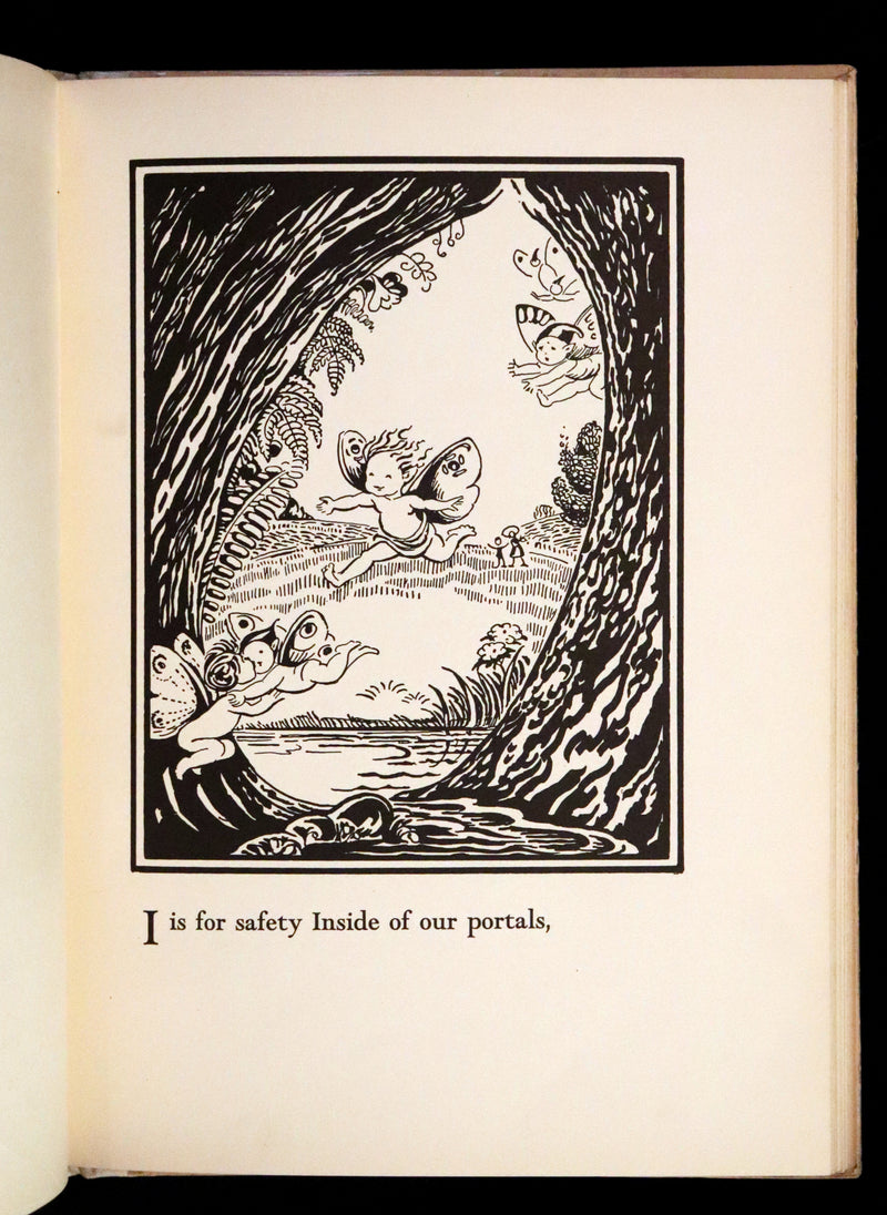 1933 Scarce First Edition - The Fairy Alphabet as Used by Merlin illustrated by Elizabeth MacKinstry.