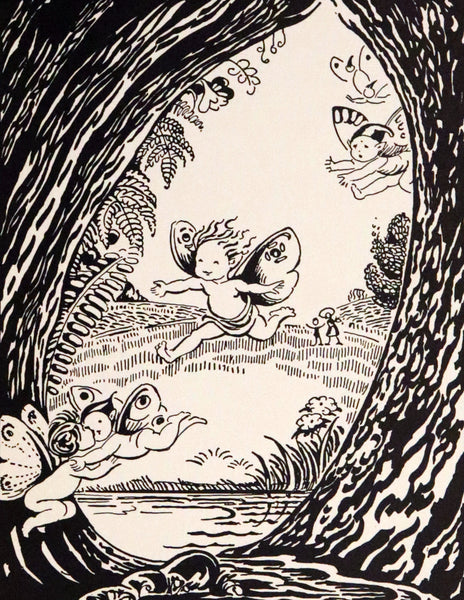 1933 Scarce First Edition - The Fairy Alphabet as Used by Merlin illustrated by Elizabeth MacKinstry.