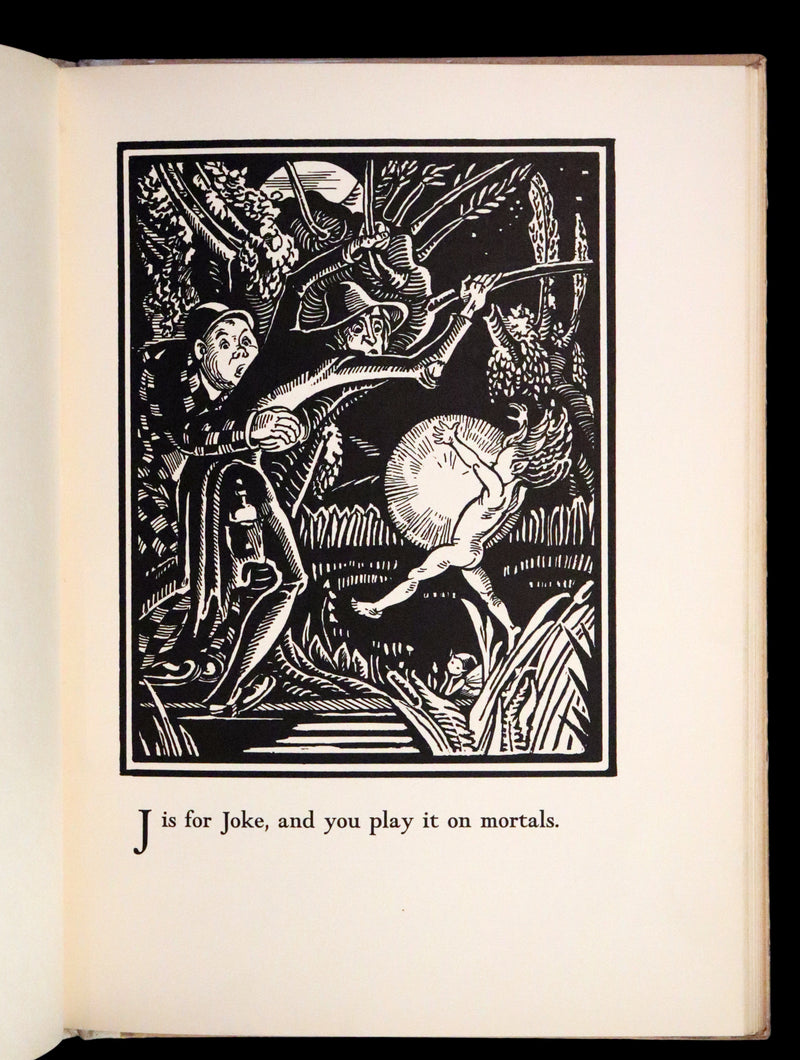 1933 Scarce First Edition - The Fairy Alphabet as Used by Merlin illustrated by Elizabeth MacKinstry.
