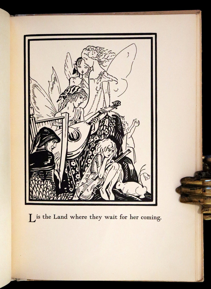 1933 Scarce First Edition - The Fairy Alphabet as Used by Merlin illustrated by Elizabeth MacKinstry.