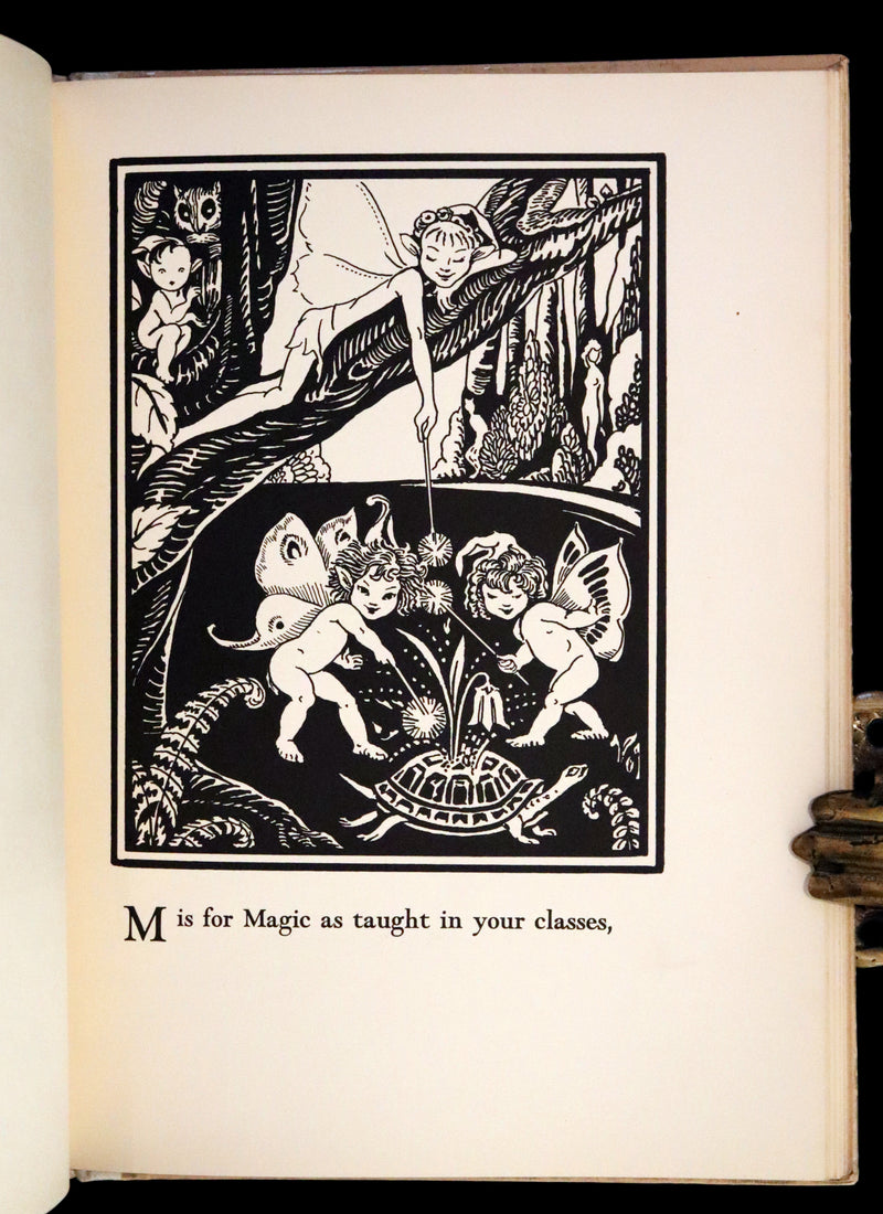 1933 Scarce First Edition - The Fairy Alphabet as Used by Merlin illustrated by Elizabeth MacKinstry.