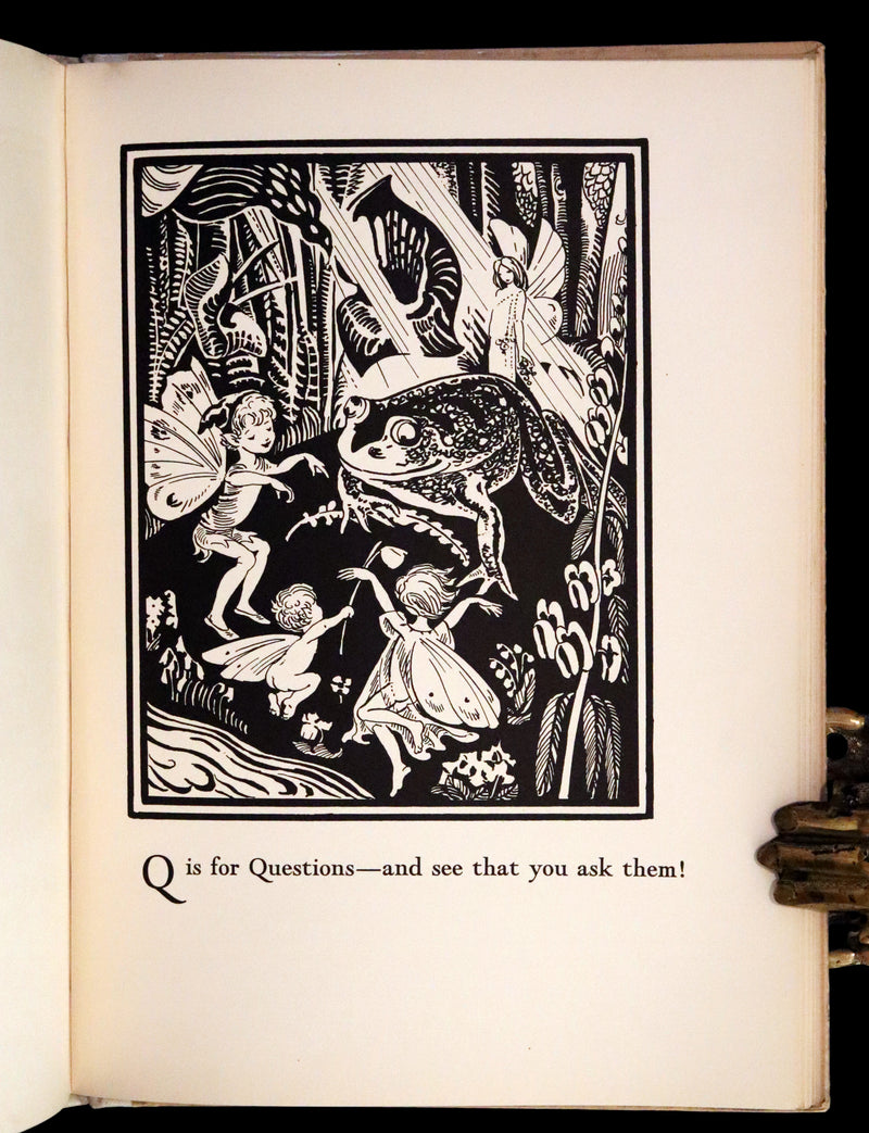 1933 Scarce First Edition - The Fairy Alphabet as Used by Merlin illustrated by Elizabeth MacKinstry.