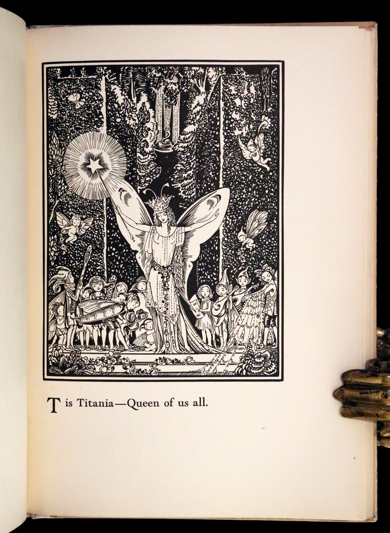1933 Scarce First Edition - The Fairy Alphabet as Used by Merlin illustrated by Elizabeth MacKinstry.