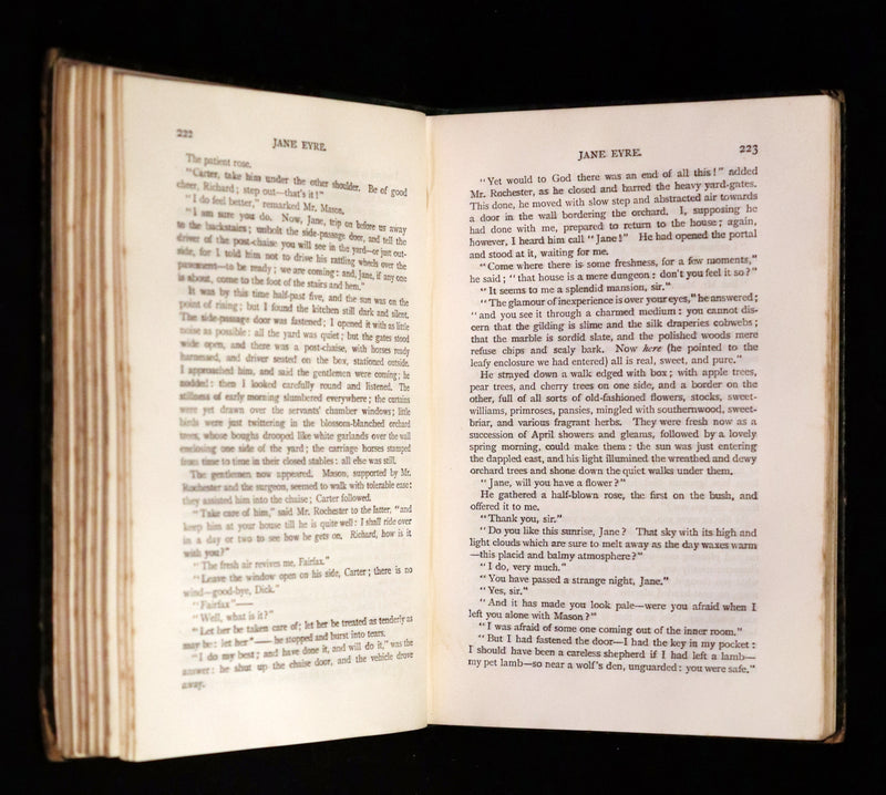1888 Rare Victorian Book - JANE EYRE, An Autobiography by Currer Bell (CHARLOTTE BRONTË).