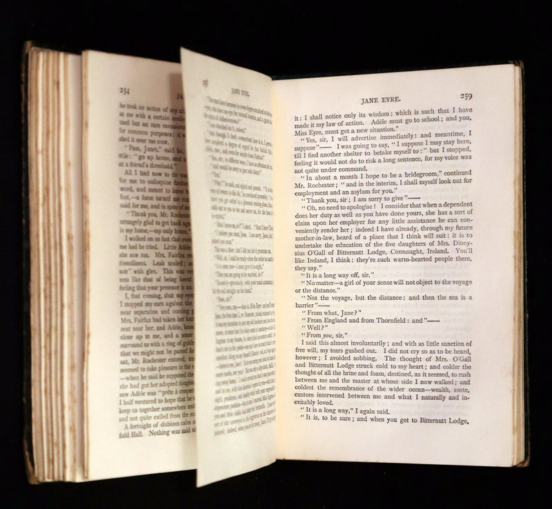 1888 Rare Victorian Book - JANE EYRE, An Autobiography by Currer Bell (CHARLOTTE BRONTË).