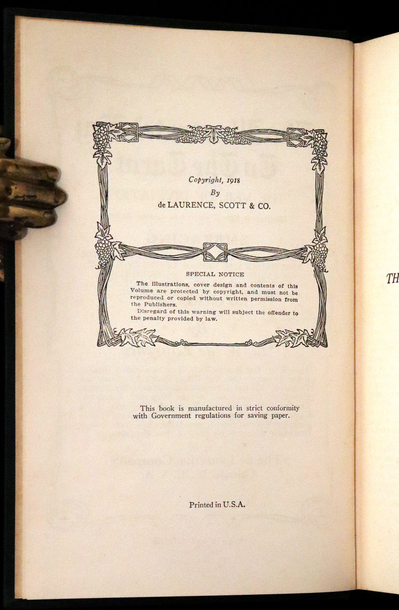 1918 Rare First Edition - The Illustrated KEY to the TAROT, The Veil of Divination by de Laurence.