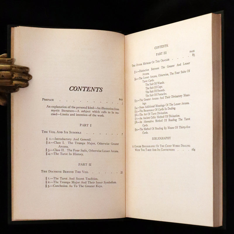 1918 Rare First Edition - The Illustrated KEY to the TAROT, The Veil of Divination by de Laurence.