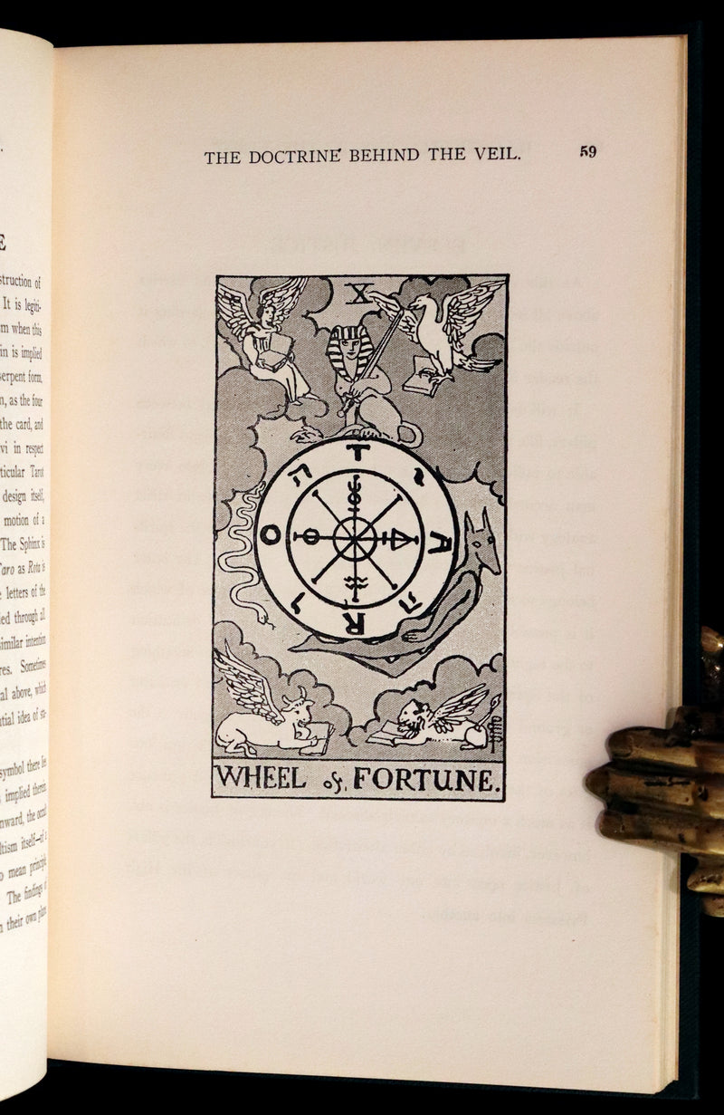 1918 Rare First Edition - The Illustrated KEY to the TAROT, The Veil of Divination by de Laurence.