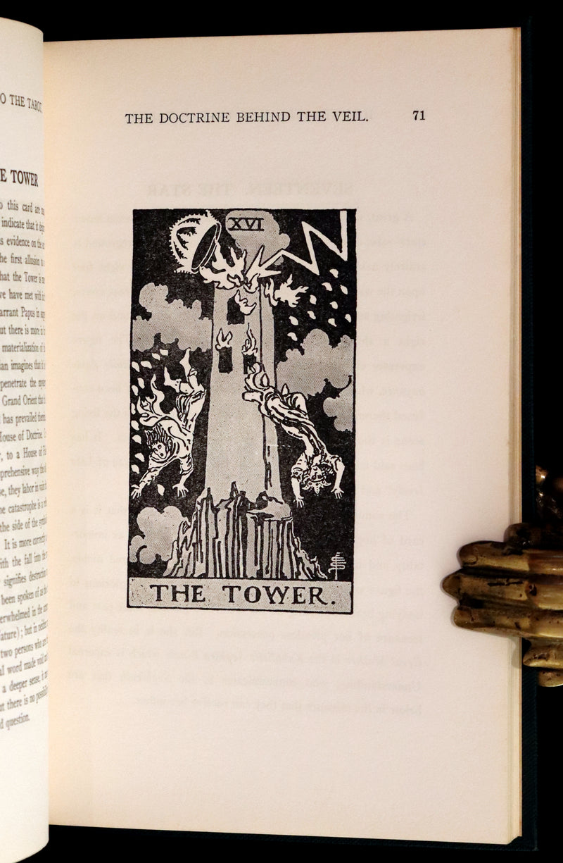 1918 Rare First Edition - The Illustrated KEY to the TAROT, The Veil of Divination by de Laurence.