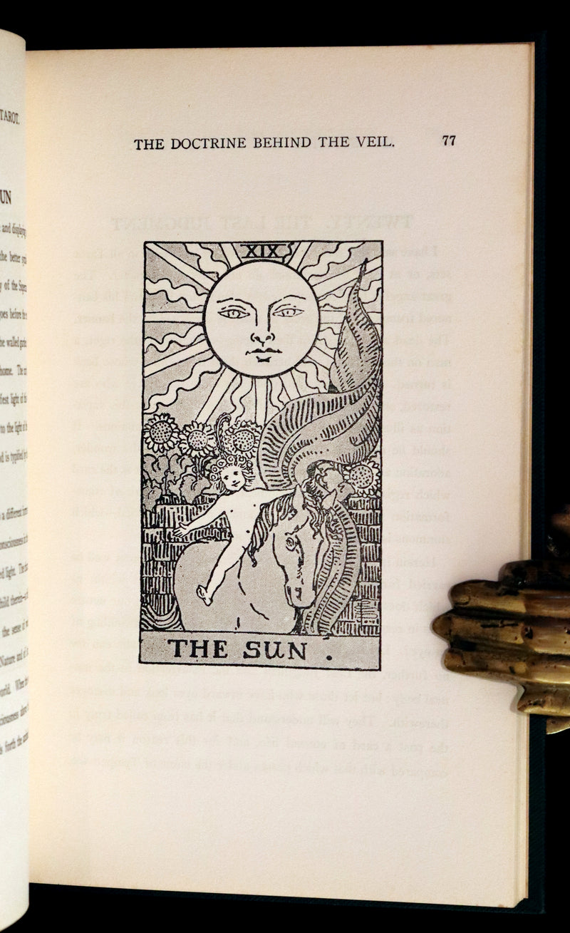 1918 Rare First Edition - The Illustrated KEY to the TAROT, The Veil of Divination by de Laurence.