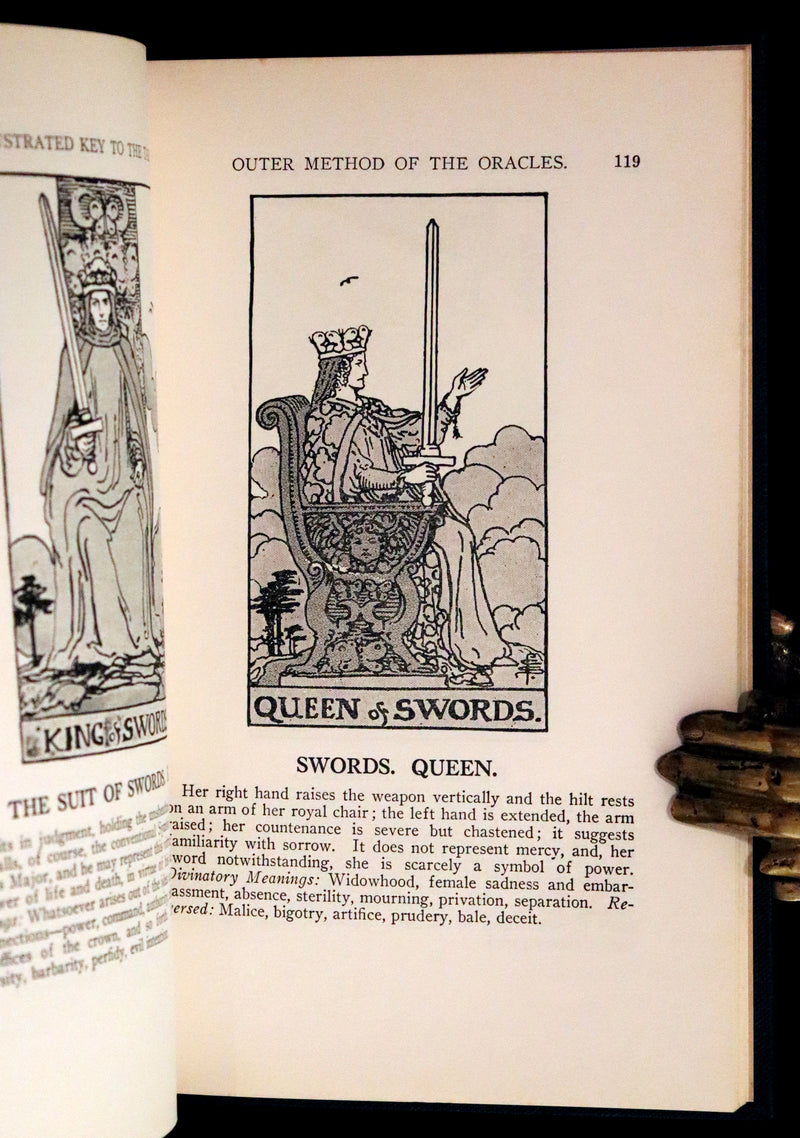 1918 Rare First Edition - The Illustrated KEY to the TAROT, The Veil of Divination by de Laurence.