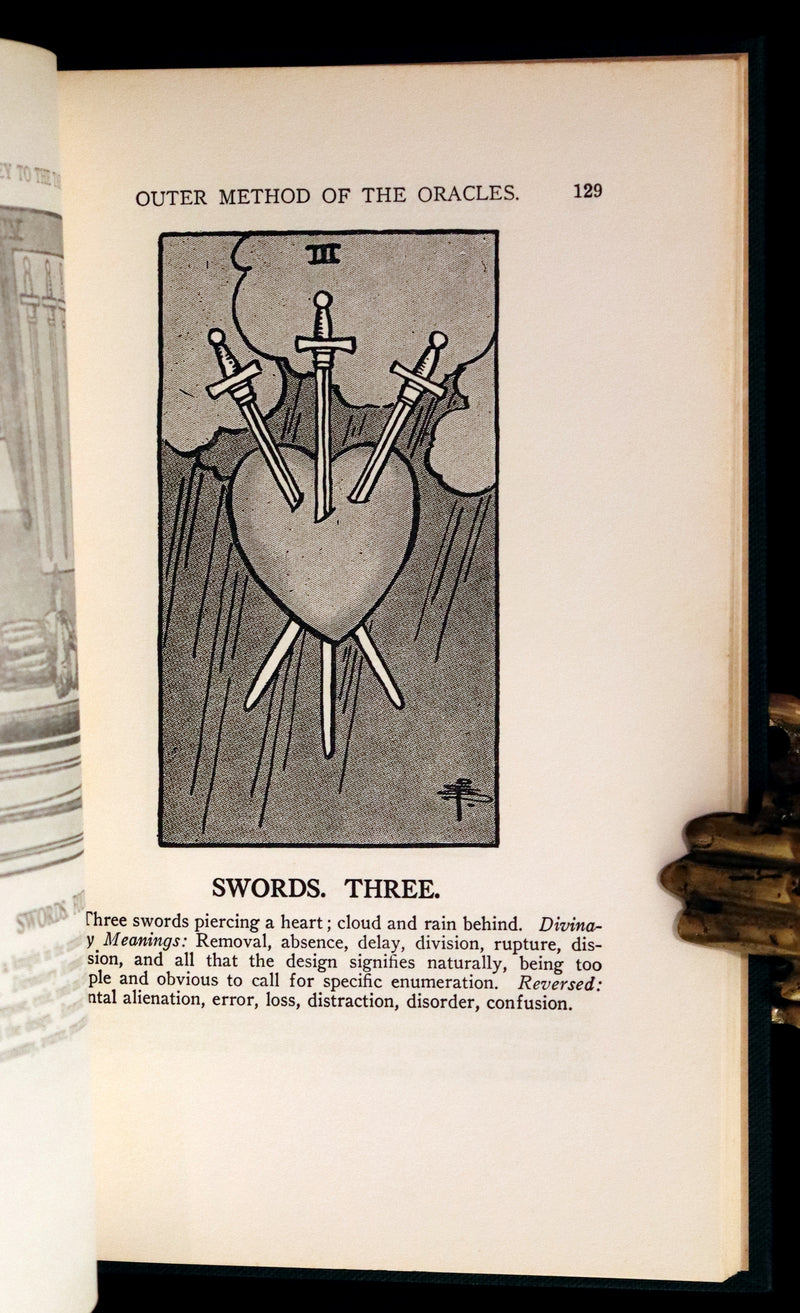 1918 Rare First Edition - The Illustrated KEY to the TAROT, The Veil of Divination by de Laurence.