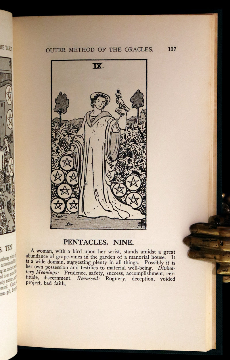 1918 Rare First Edition - The Illustrated KEY to the TAROT, The Veil of Divination by de Laurence.