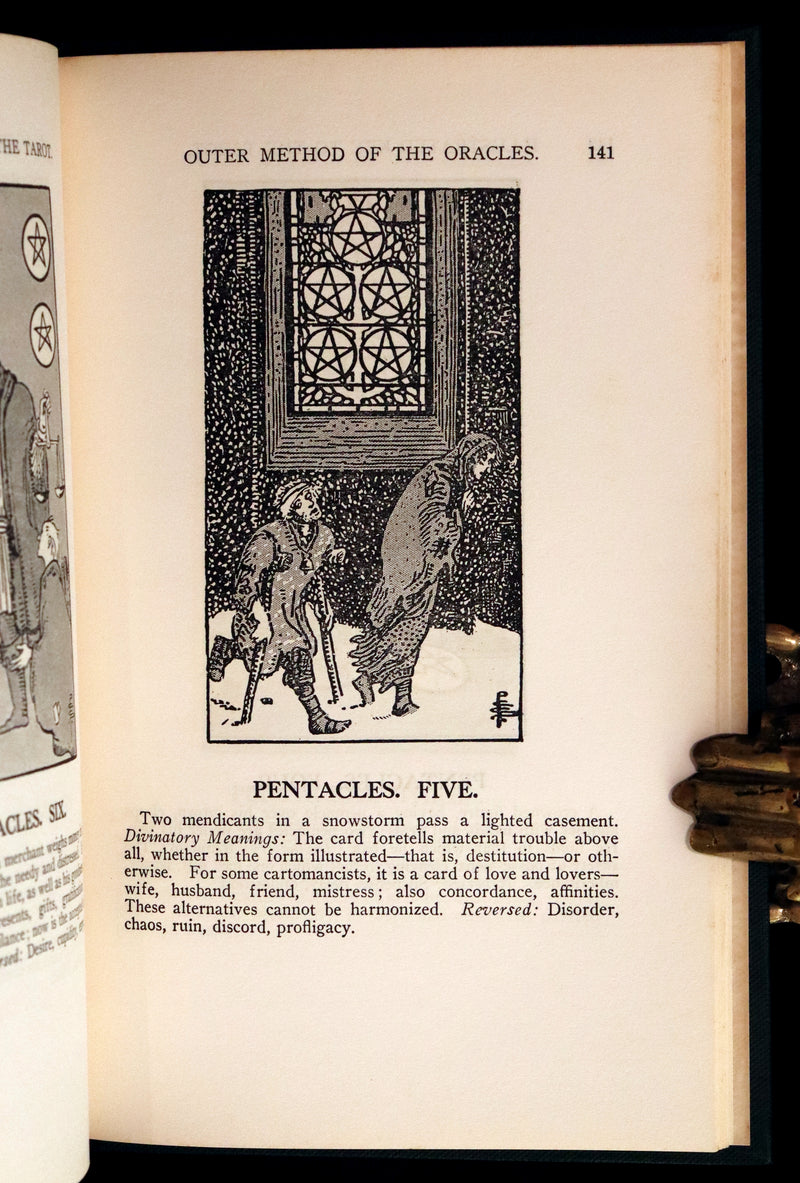 1918 Rare First Edition - The Illustrated KEY to the TAROT, The Veil of Divination by de Laurence.