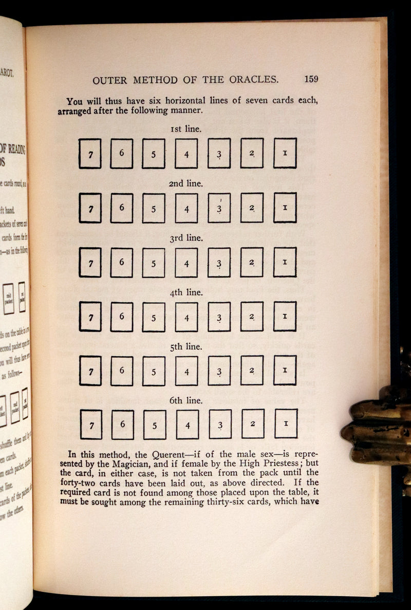 1918 Rare First Edition - The Illustrated KEY to the TAROT, The Veil of Divination by de Laurence.