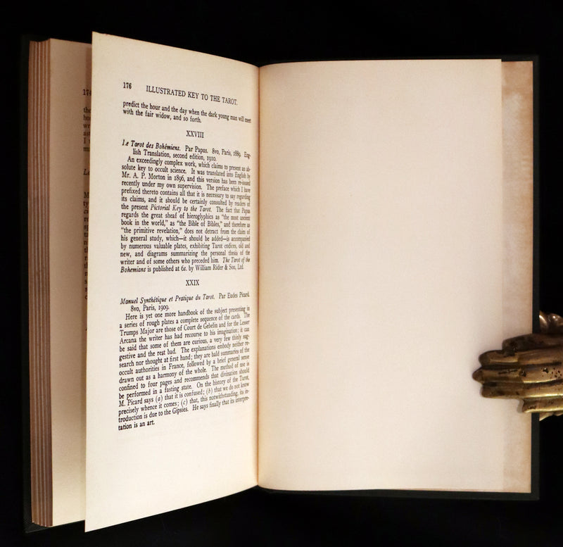 1918 Rare First Edition - The Illustrated KEY to the TAROT, The Veil of Divination by de Laurence.