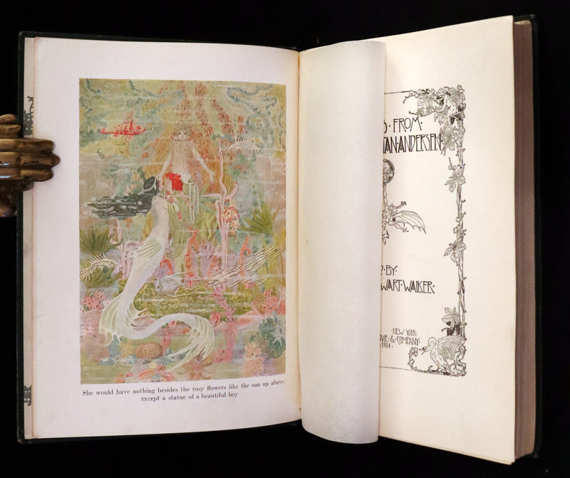 1914 Scarce First Edition - FAIRY TALES from Hans Christian Andersen illustrated by Dugald Stewart Walker.
