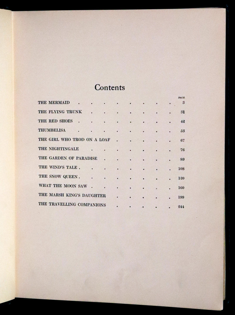 1914 Scarce First Edition - FAIRY TALES from Hans Christian Andersen illustrated by Dugald Stewart Walker.