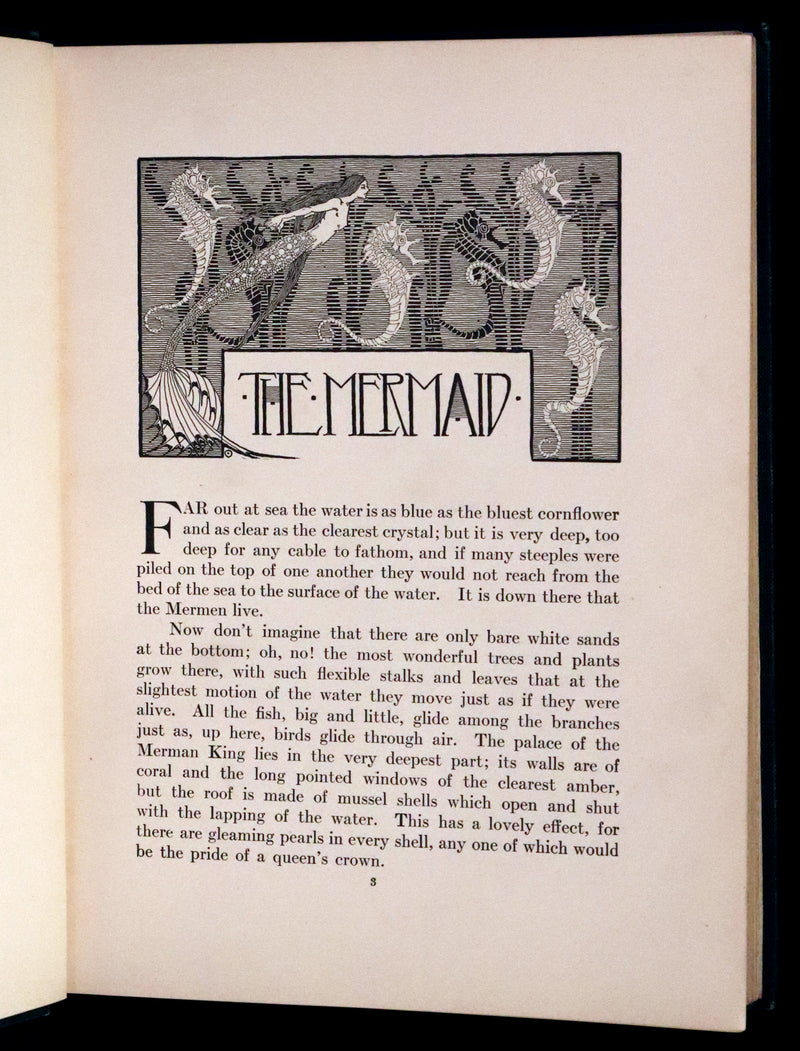1914 Scarce First Edition - FAIRY TALES from Hans Christian Andersen illustrated by Dugald Stewart Walker.