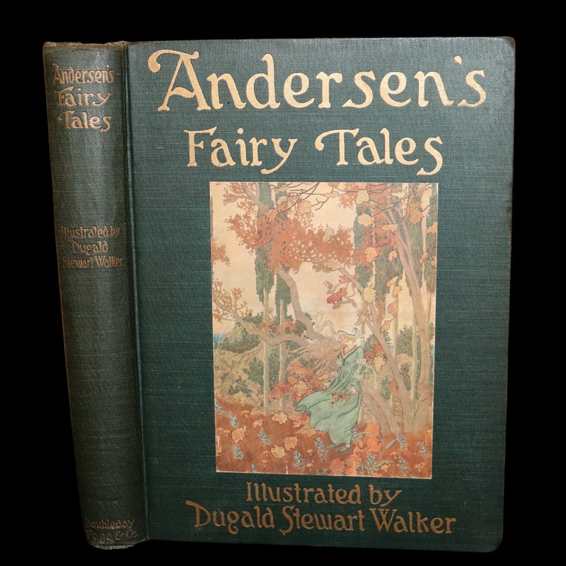 1914 Scarce First Edition - FAIRY TALES from Hans Christian Andersen illustrated by Dugald Stewart Walker.