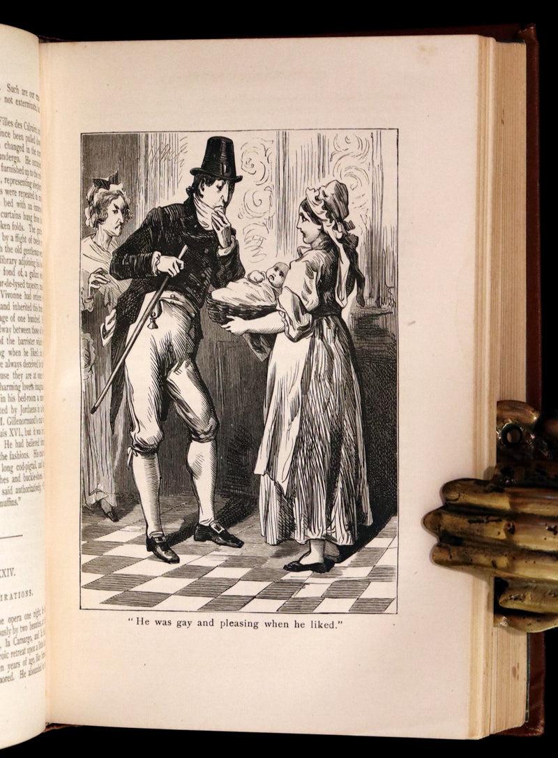 1885 Rare Victorian Book - Les MISERABLES by Victor Hugo. Illustrated.