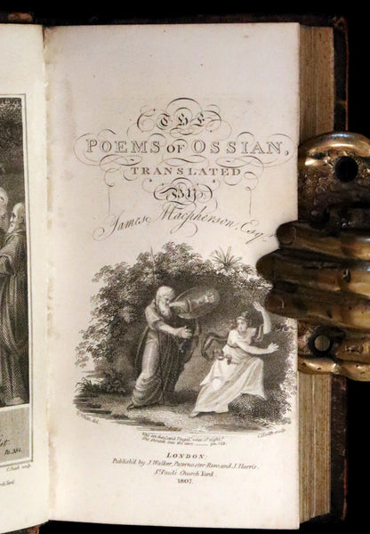 1807 Rare Book - The POEMS of OSSIAN by James Macpherson. Gaelic mythology.