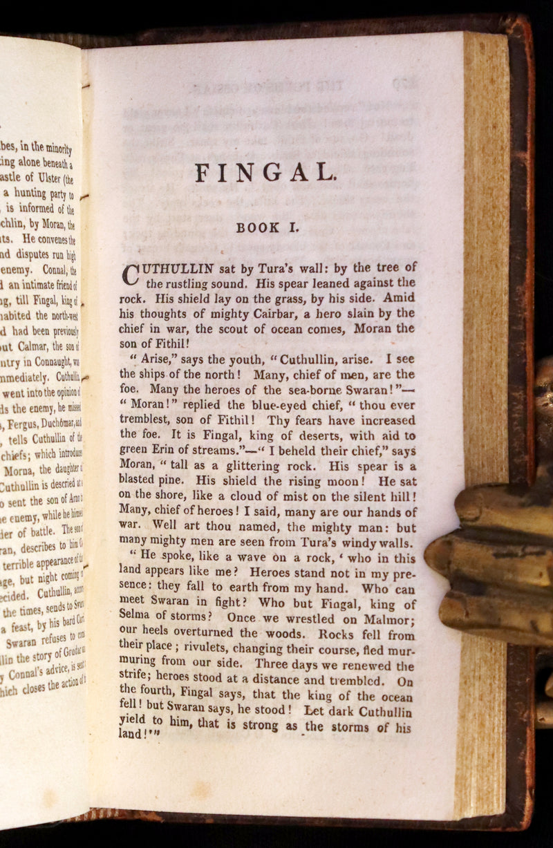 1807 Rare Book - The POEMS of OSSIAN by James Macpherson. Gaelic mythology.