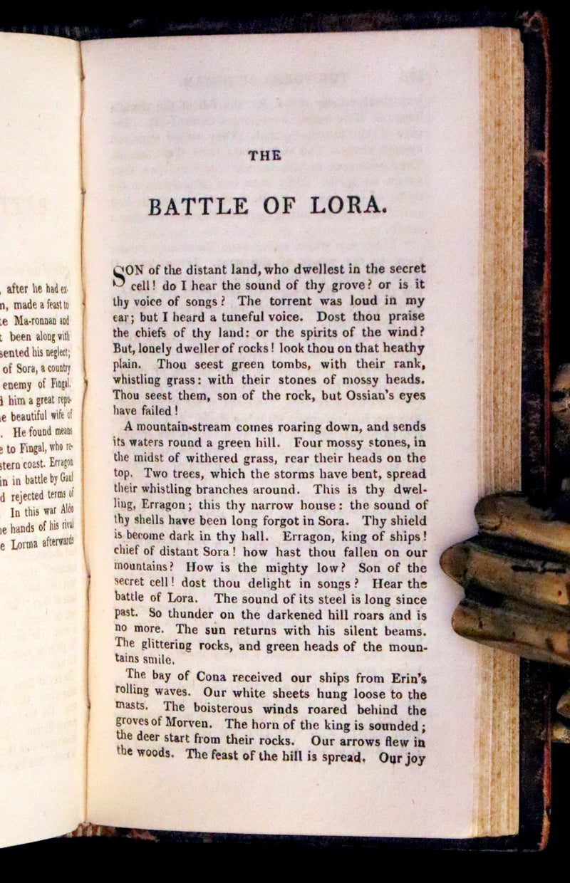 1807 Rare Book - The POEMS of OSSIAN by James Macpherson. Gaelic mythology.