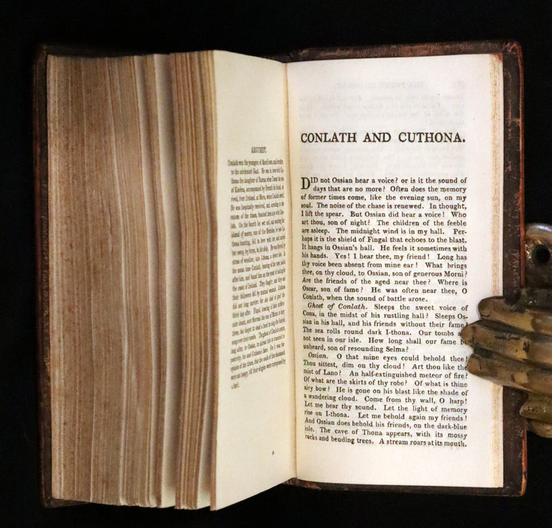 1807 Rare Book - The POEMS of OSSIAN by James Macpherson. Gaelic mythology.