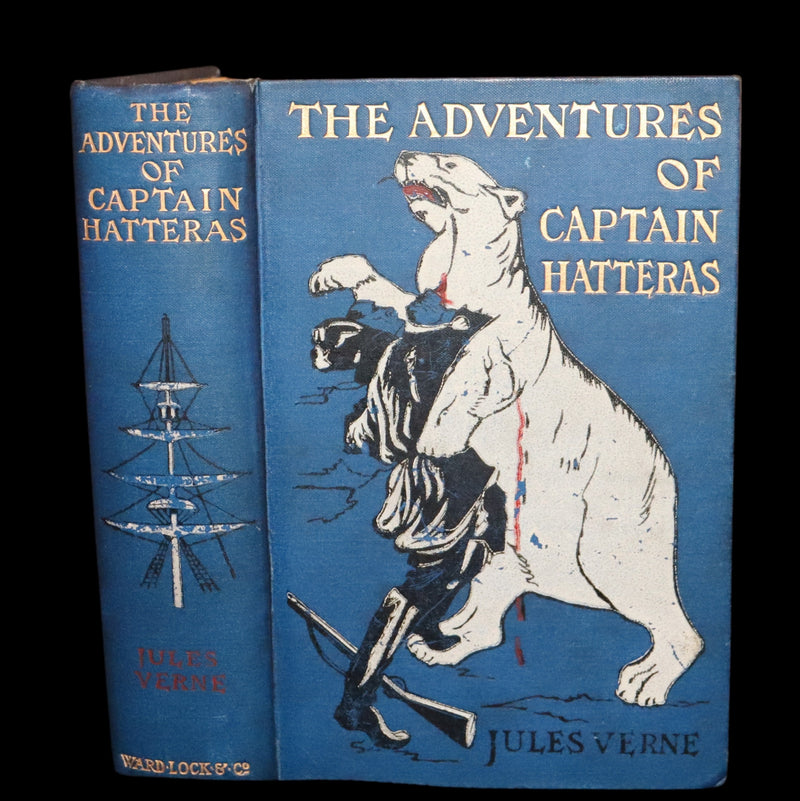 1910 Rare Book - JULES VERNE - The Adventures of Captain Hatteras, Containing 'The English at the North Pole' and 'The Ice Desert'