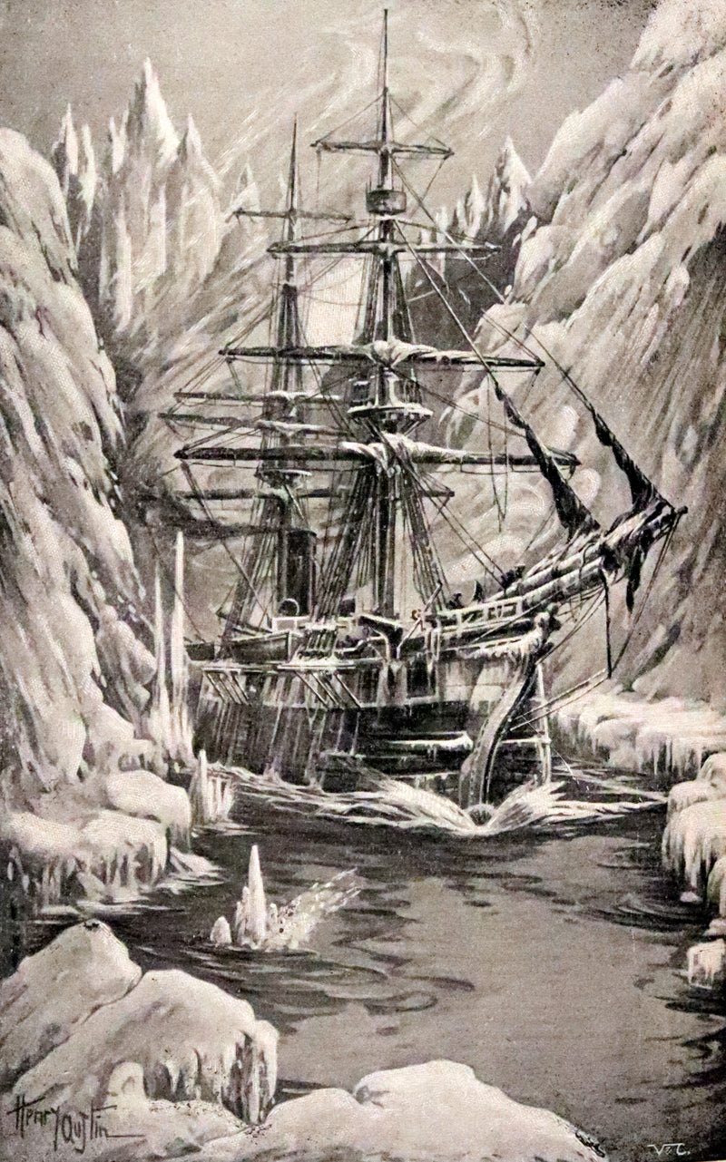 1910 Rare Book - JULES VERNE - The Adventures of Captain Hatteras, Containing 'The English at the North Pole' and 'The Ice Desert'