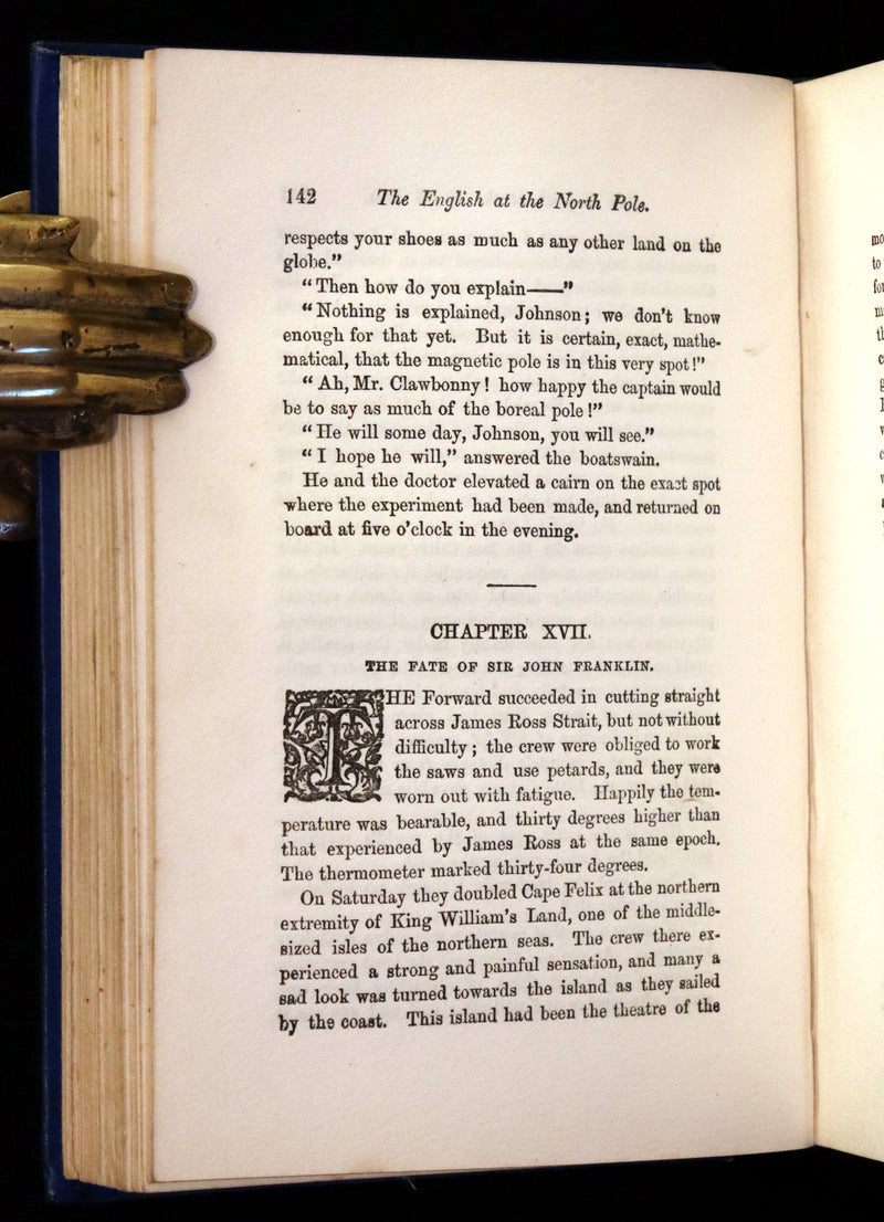 1910 Rare Book - JULES VERNE - The Adventures of Captain Hatteras, Containing 'The English at the North Pole' and 'The Ice Desert'
