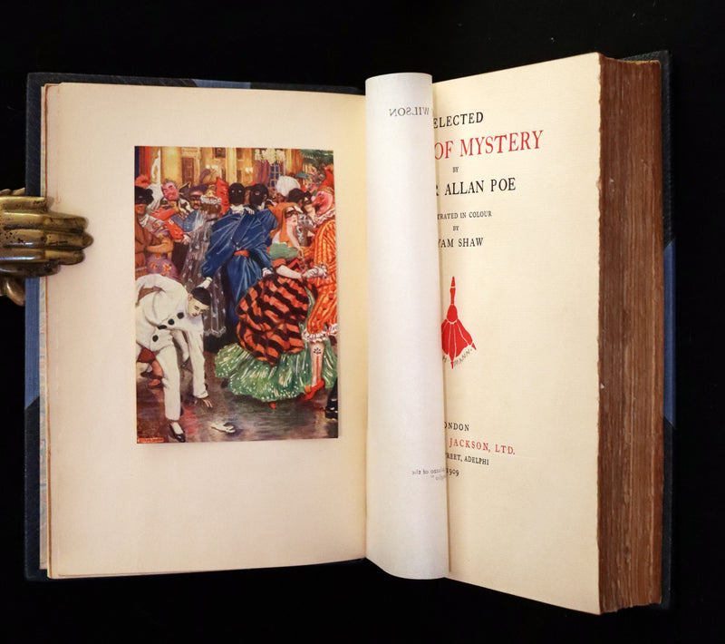 1909 Rare 1stED bound by Bayntun - Edgar Allan Poe Selected TALES OF MYSTERY illustrated by BYAM SHAW.