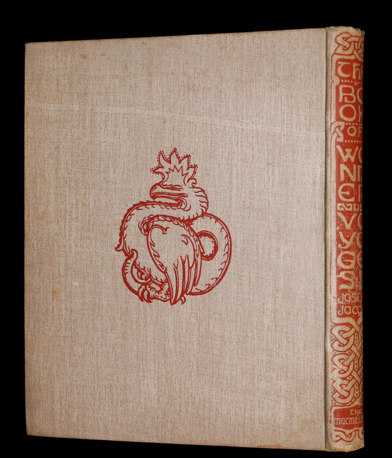 1896 Rare First Edition - The BOOK of WONDER VOYAGES by Joseph Jacobs Illustrated by J.D. Batten.