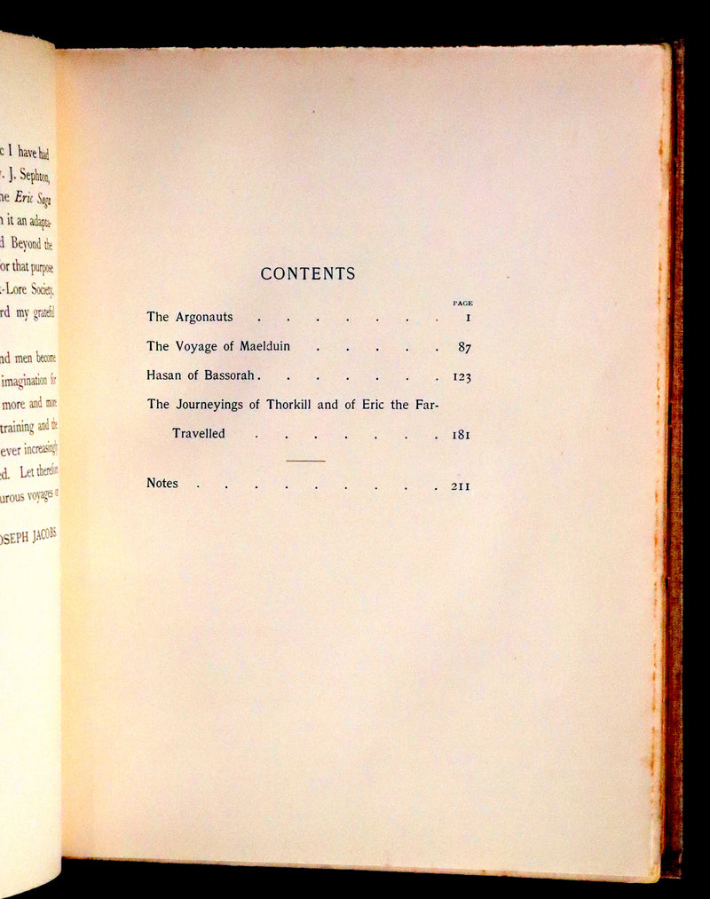 1896 Rare First Edition - The BOOK of WONDER VOYAGES by Joseph Jacobs Illustrated by J.D. Batten.